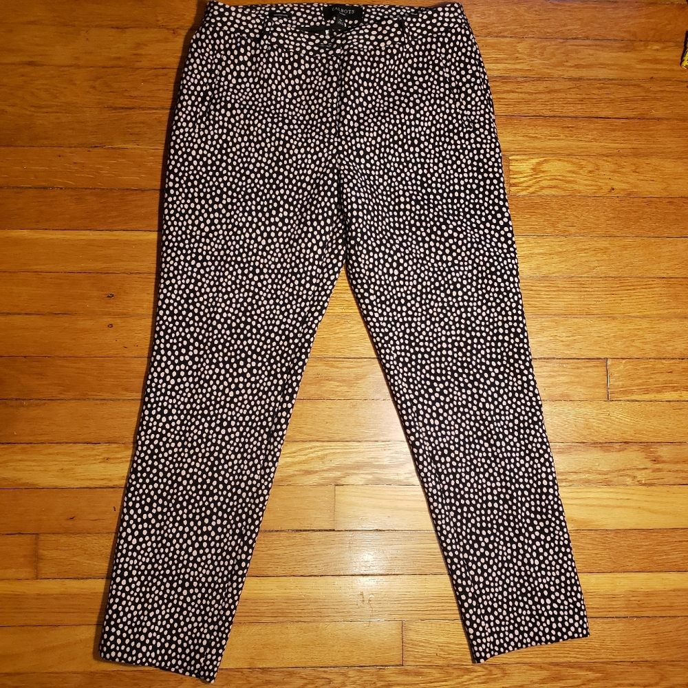 Talbots Hampshire Petite Size 4P Spotted Dressy Ankle Pants